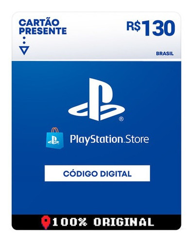 Imagem 2 de 2 de Gift Card Playstation Store 130 Reais Psn Plus Ps4 Ps5 Br