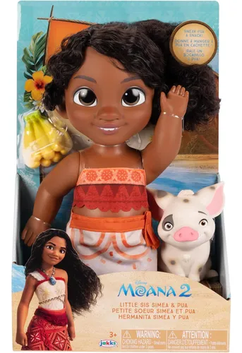 Disney Moana 2 Little Sis Simea Doll & Pua Figure - Juego De