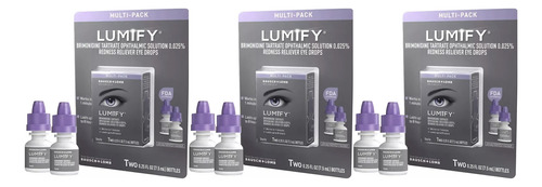 Lumify Gotas Para Ojos Rojos 3 Pack (2 Botes 7.5ml)