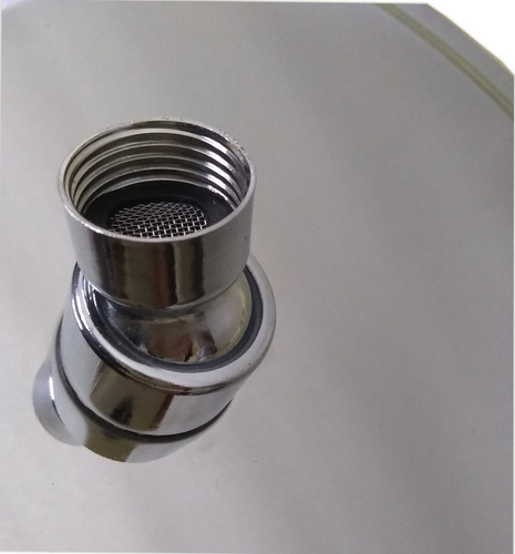 Imagen 3 de 7 de Flor De Ducha Circular Daccord Acero Inoxidable 200mm - Fdn