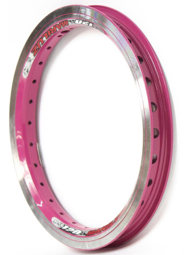 Rin Para Bicicleta R12 X28h Aluminio Rosa Zla-022 Mariluz