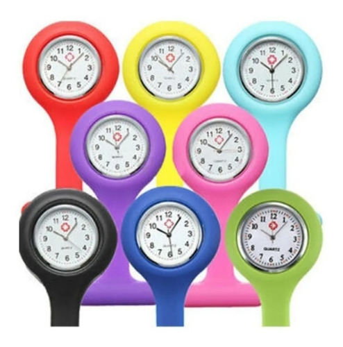 Imagen 1 de 7 de Reloj De Enfermeria Enfermera De Silicona Colores Clicshop