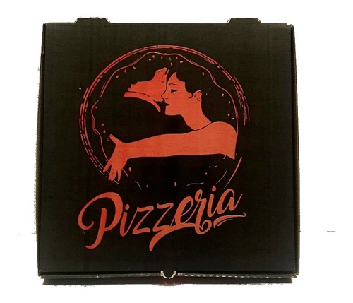 Envases Cajas Pizza Micro Impreso Estandard Gde 33 Paq X 25