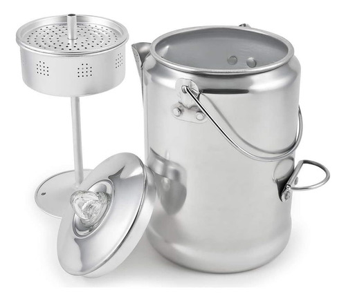 Coghlans - Cafetera De Aluminio (9 Tazas), Color Plateado