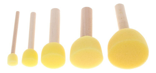 5 Piezas Para Niños, Niños, Pintura, Esponja, Cepillos De