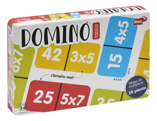 Domino Para Niños Con Tabla De Multiplicar Diako Abc