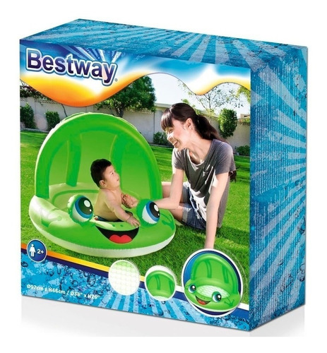 Pileta Infantil Con Techo Rana Bestway