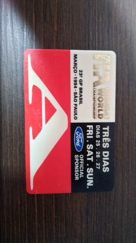 Ingresso Da Última Corrida Do Senna No Brasil