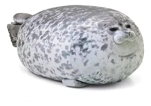 Foca Gordita Manchada De 40 Cm, Muñeco De Peluche