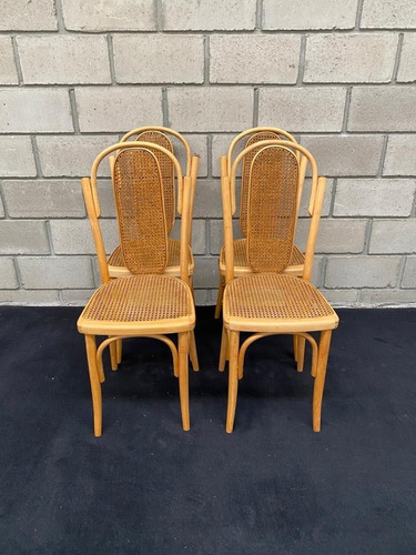 Antiguo Juego De 4 Sillas Thonet Mod 630 Originales