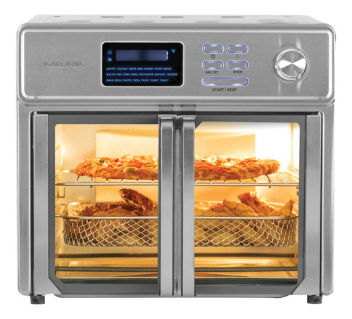 Freidora Horno Digital 26 L, Accesorios De Acero Inoxidable.