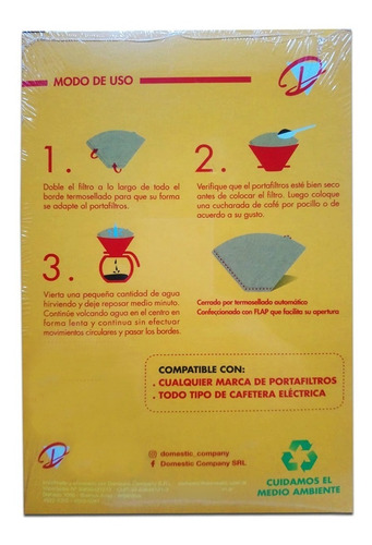 Imagen 3 de 7 de Filtros Papel Cafe N° 4 Domestic 30 Unidades Pettish Online