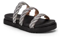 Comprar Sandalia Feminina De Strass Rasteira Papete De Brilho Birken