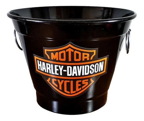 Balde Festa Para Gelo E Bebidas Harley Davidson 6 Litros Cor Preto Harley-Davidson