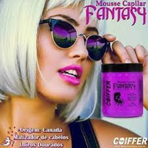 Imagem 5 de 5 de Mousse Capilar Fantasy Coiffer 500g Desamarelador