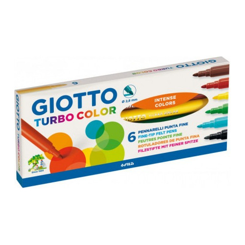 Marcador Fino Giotto Color X 6