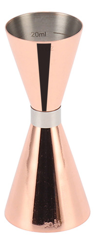 Jigger 304, Accesorio Para Coctelería, Doble Punta, Color Ro