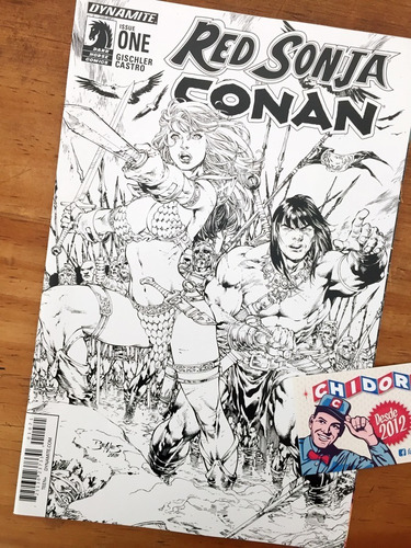 Comic - Red Sonja Conan #1 Ed Benes Variant Sketch