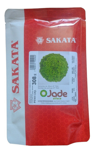 Sementes De Alface Crespa Jade Sakata Com 7.500 Sementes