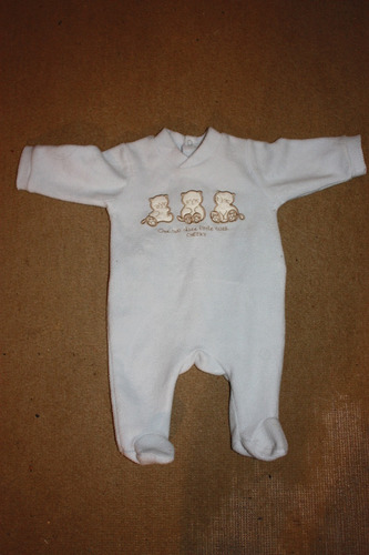 Enterito Osito Body Polar Bebe Cheeky Talle S 3/6 Meses