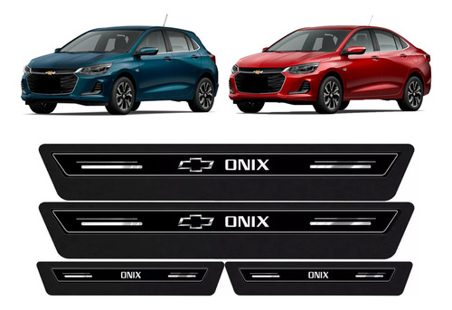 Soleira Protetora Porta Premium Onix Plus Sedan 2020 2021