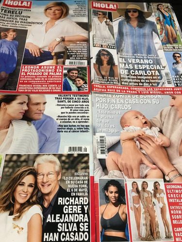 26 Revistas Hola 2017, 2018 Y 2019, 10 Revistas People (Usado)