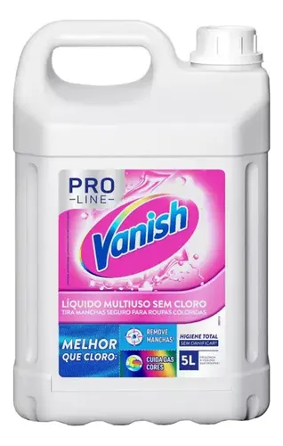 comprar Tira Manchas Líquido Multiuso Para Roupas Brancas E Coloridas Pro Line Multiuso 5L Vanish