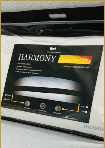 Almohada Bed Co Harmony Inteligente Bordado Faja Refuerzo 