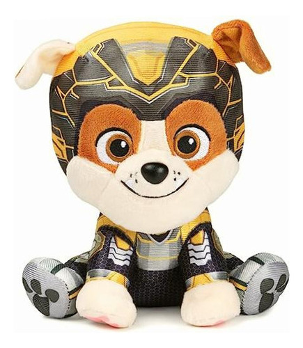 Gund Paw Patrol: The Mighty Movie Rubble Peluche Animal, Con Color Película 2 - Rubble 6