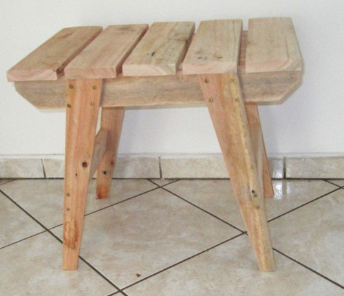 Banco De Madeira Banqueta De Pallet Reciclado, Rustico Retrô
