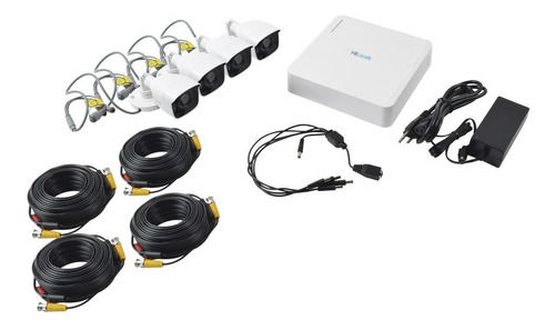 Imagen 3 de 5 de Kit Hikvision Dvr 4cam 4ch Turbohd 720p Kit7204bm Fuente Pro