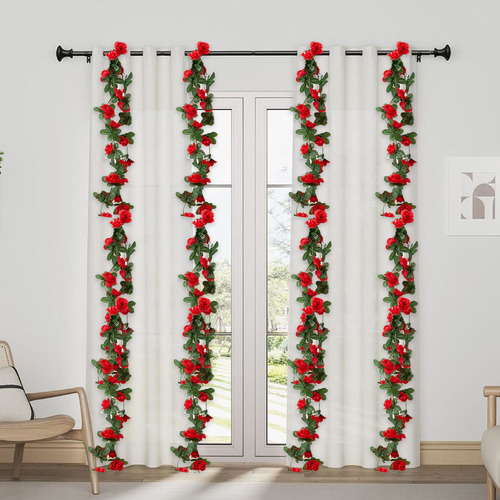 Guirnalda De Flores Artificiales En 3d, Guirnalda De Flores