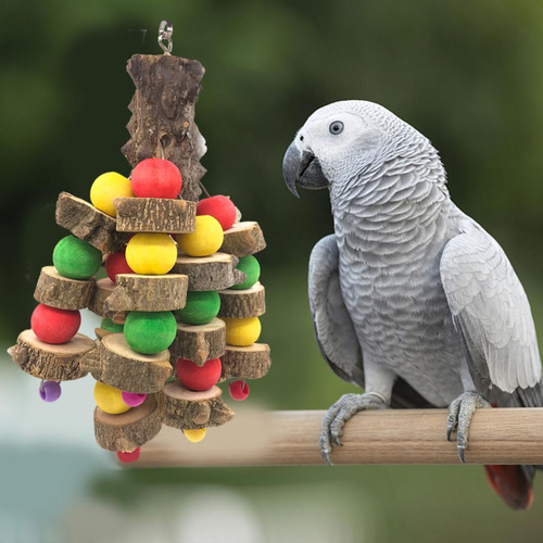 Juguete Masticable De Loro Grande Para Pájaro Guacamayo,