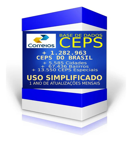 Base Cep E Dne Correios 10/2023 - Completa Download Formatos