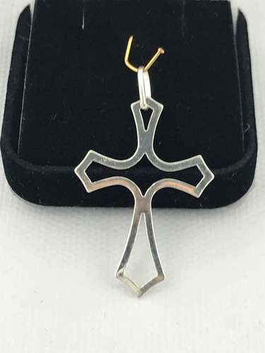 Imagem 4 de 4 de Pingente Cruz Crucifixo 4 Cm Prata 925 C/ Caixa Veludo