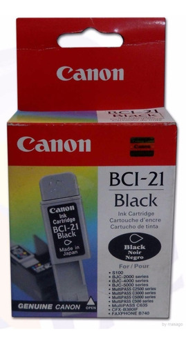 Cartucho Tinta Canon Bci-21 Negro Original Para S100 Bjc2000