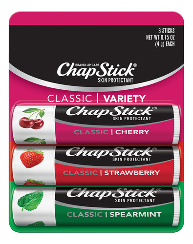 Chapstick Paquete Variado De Tubos De Balsamo Labial De Ment