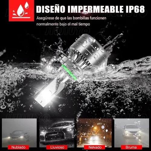 Para Dodge Kit Focos Led 9005 9006 Luz Alta/baja Canbus