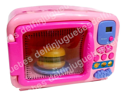 Microondas Grande Luz Sonido Timer Comida Hamburguesa