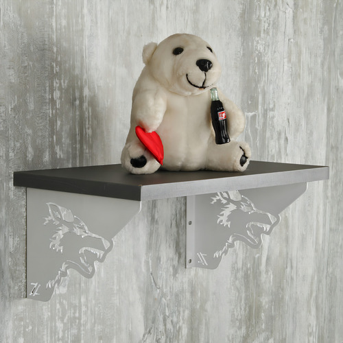 Par de manos con adornos franceses | Lobo blanco | Acero 20 cm | Industri