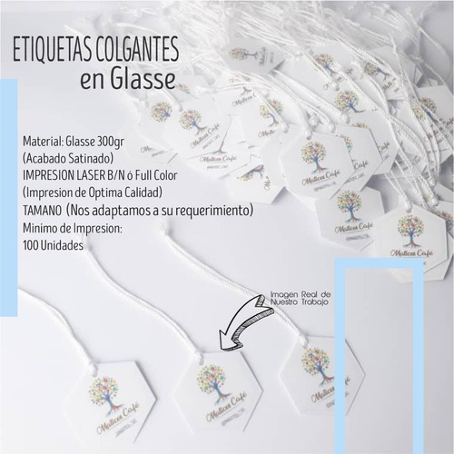 Etiquetas Colgantes, Tags, Personalizadas En Glasse