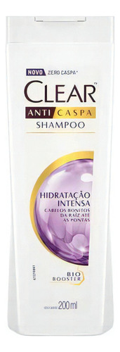 Shampoo Anticaspa Hidratação Intensa Clear Women 200ml