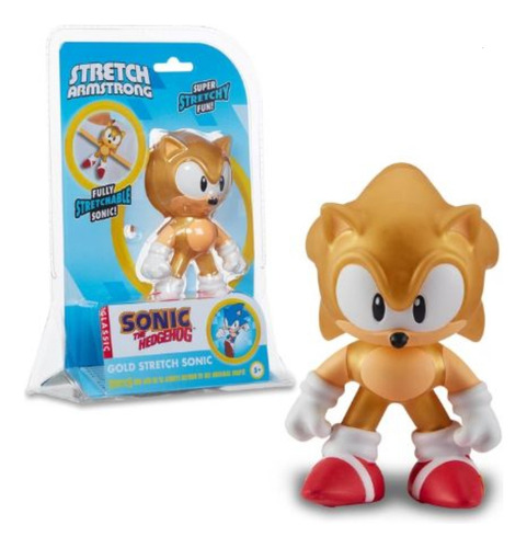 Heroes Of Goo Jit Zu Super Sonic Gold Figura Elástica 3veces