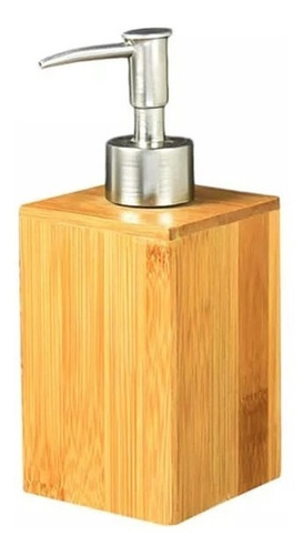 Dispenser Dosificador Jabón Crema Bamboo Baño Moderno Deco