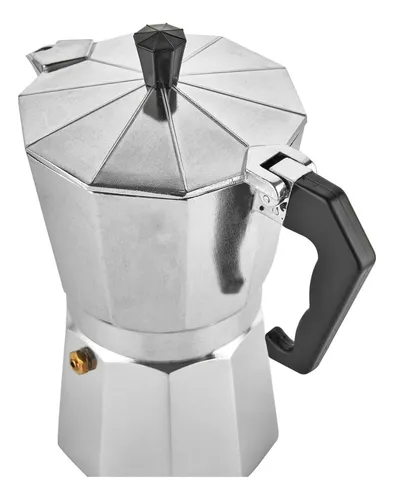 Cafetera Expresso Italiana Aluminio 12 Tazas Color Plateado