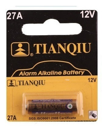 Bateria Alcalina Tianqiu 12v 27a, 2 Unds