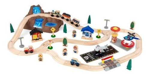 Kidkraft Cubo Cima De La Montaña Juego De Tren, Multicolor (