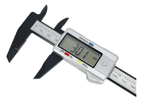 Calibre digital de fibra de carbono EDA de 150 mm y 6 pulgadas