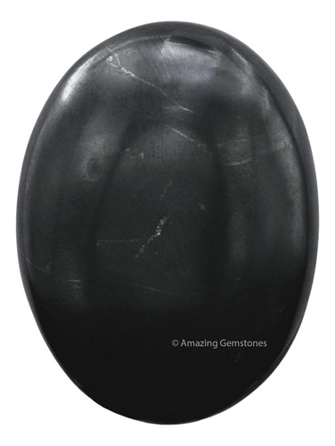 Shungite - Piedra De Palma Para Masaje Para Equilibrio Natur