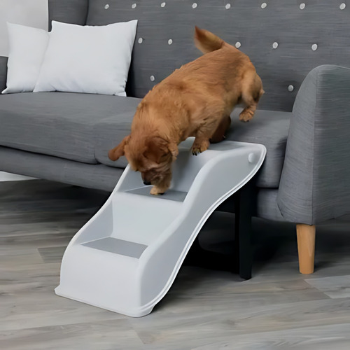 Escalera Plegable Ejercicio Juego Antideslizante Perro Gato Color Gris Talle Unico